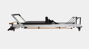 Align Pilates C8-Pro Reformer, full side profile on a grey background