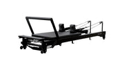 Align Pilates C8-Pro Noir, front angle view of the foot bar and carriage