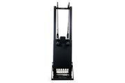 Align Pilates C8-Pro Noir, reformer standing on end