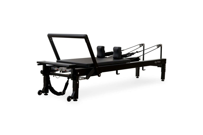 Align Pilates C8-Pro Noir, reformer shown with optional leg extensions