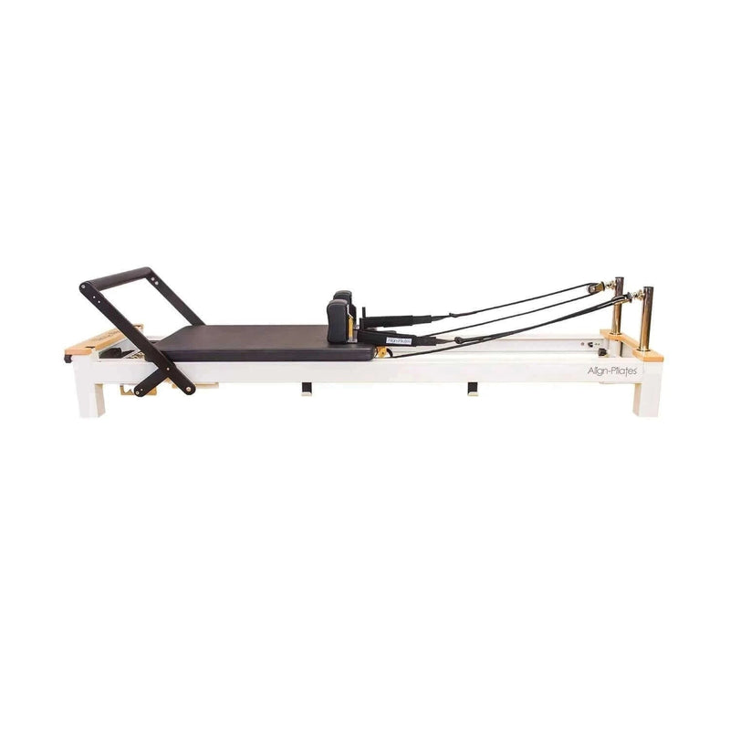 Align Pilates C8-S Pro, white reformer side view