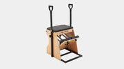 Align Pilates Combo Chair III, angled view of the chair and handles