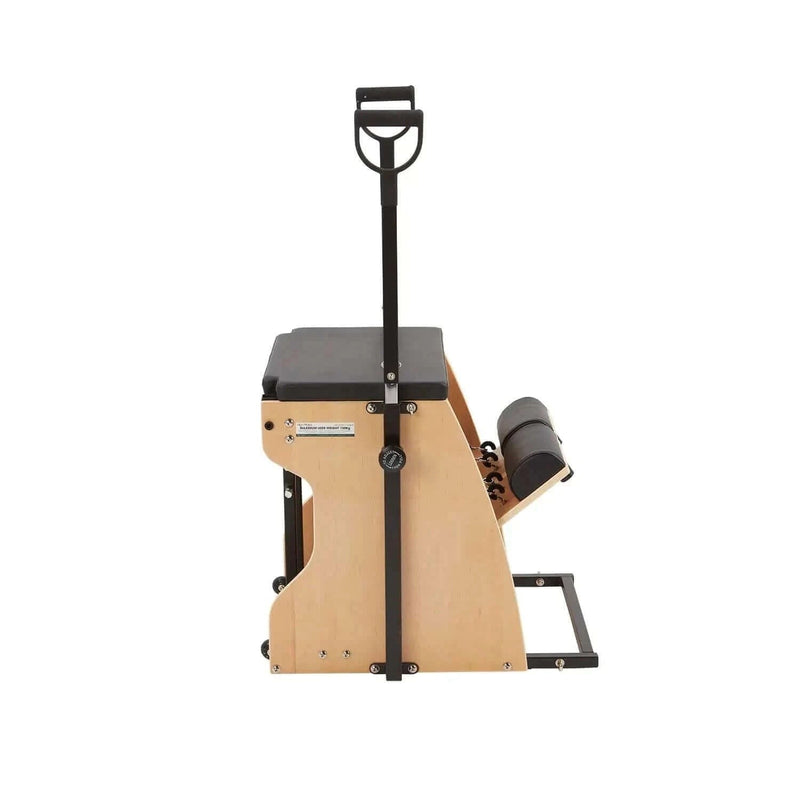 Align Pilates Combo Chair III, side view with handles raised