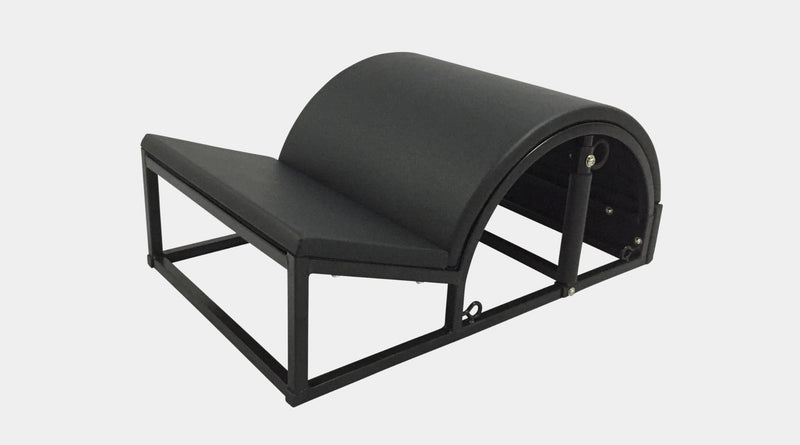 Align Pilates Modular Step Barrel and Arc, angled view of the step and arc