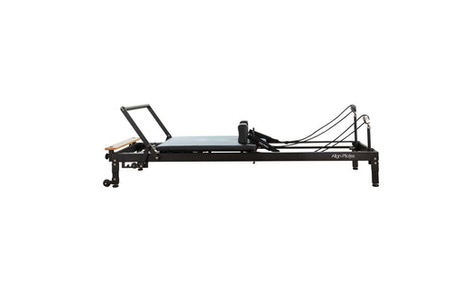 Align Pilates R8-Pro Reformer, black frame side view