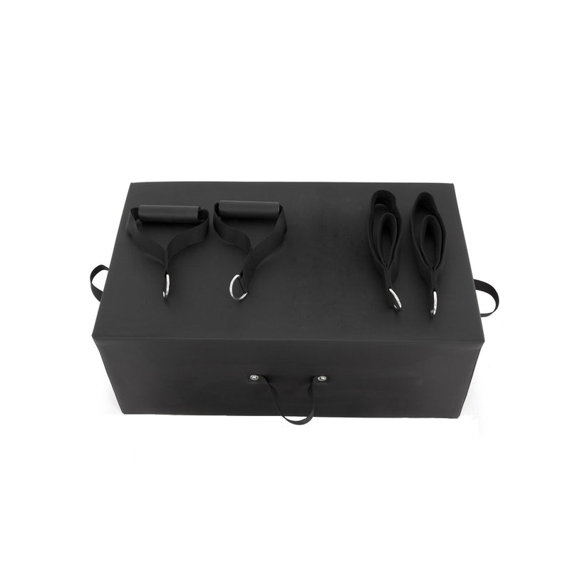 Elina Pilates HL 2 included accessories: padded box, handles and straps