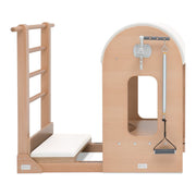 BASI Systems Ladder Barrel upholstered in Pristine White, the whole apparatus shown against a plain background