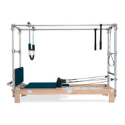BASI Systems Reformer Combo upholstered in Petrol Green, the whole apparatus shown against a plain background, second view