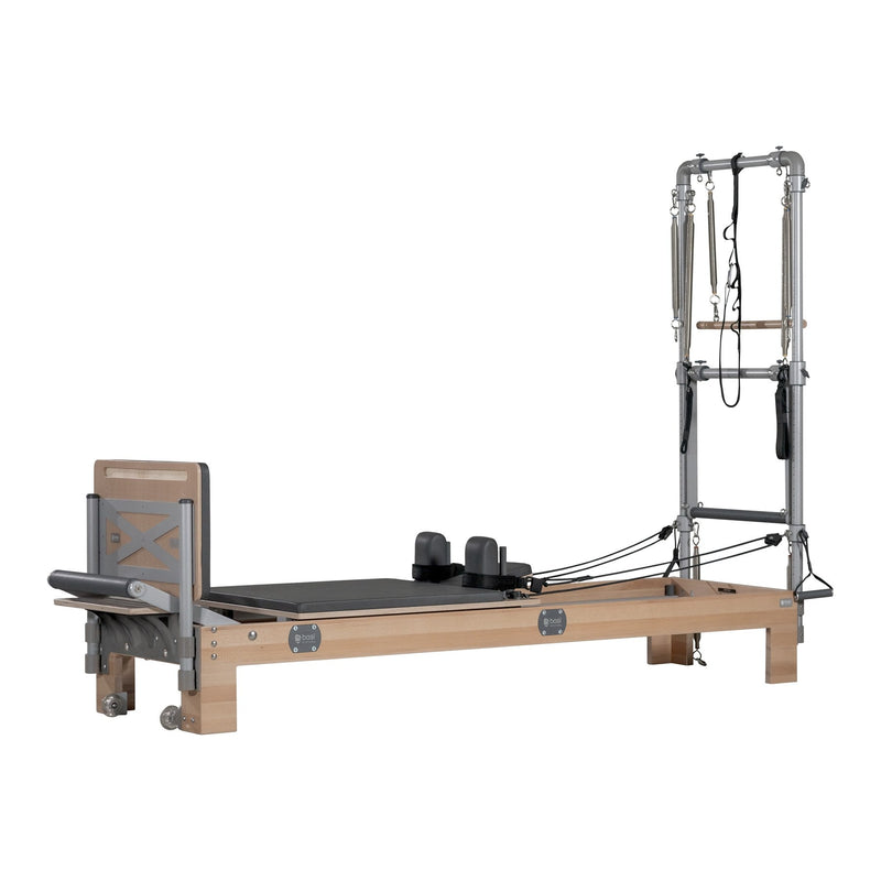 BASI Systems Reformer with Tower photographed at a three quarter angle against a plain background, second view
