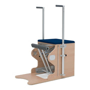 BASI Systems Wunda Chair upholstered in Dark Navy, the whole apparatus shown against a plain background