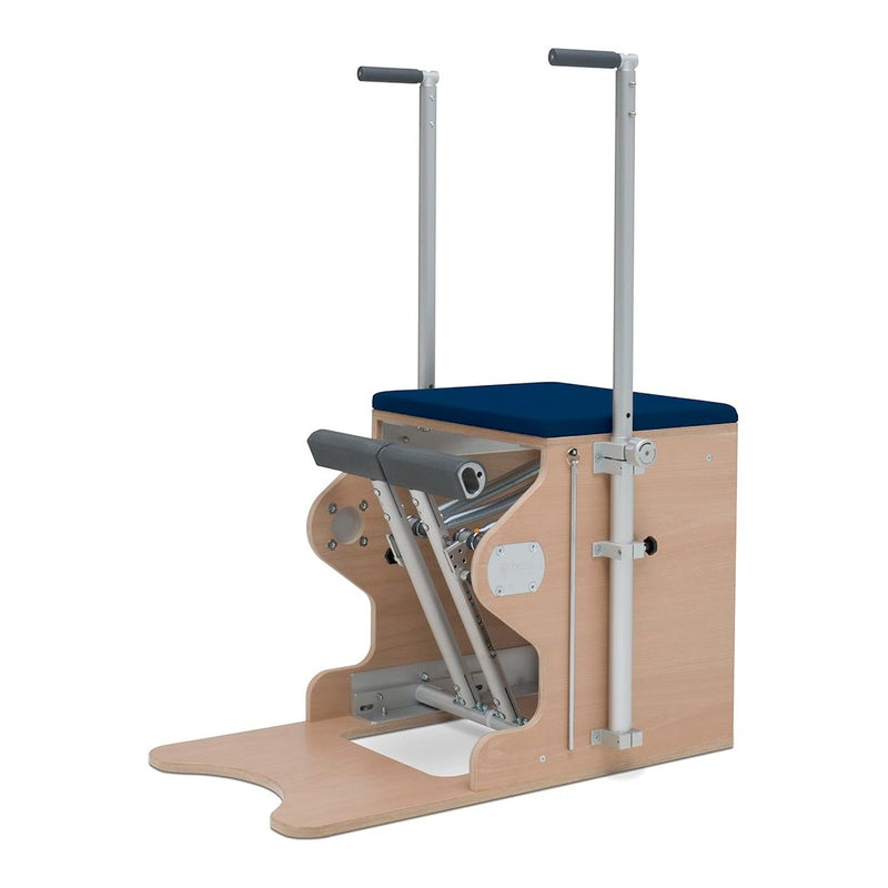 BASI Systems Wunda Chair upholstered in Dark Navy, the whole apparatus shown against a plain background