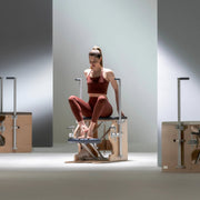 Close view of the BASI Systems Wunda Chair, showing the upholstery and hardware detail, second view