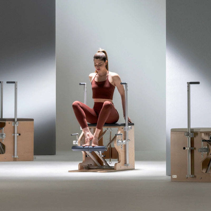Close view of the BASI Systems Wunda Chair, showing the upholstery and hardware detail, second view