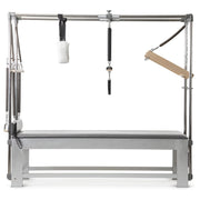 Elina Pilates Classic Aluminium Cadillac in grey, front view