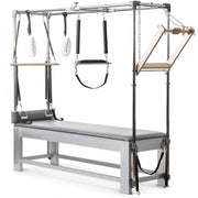 Elina Pilates Classic Aluminium Cadillac in grey, 3/4 studio view