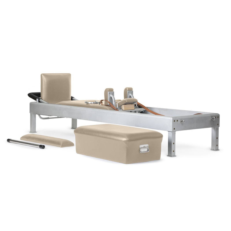 Elina Pilates Classic Aluminium Reformer 86" in light mocha