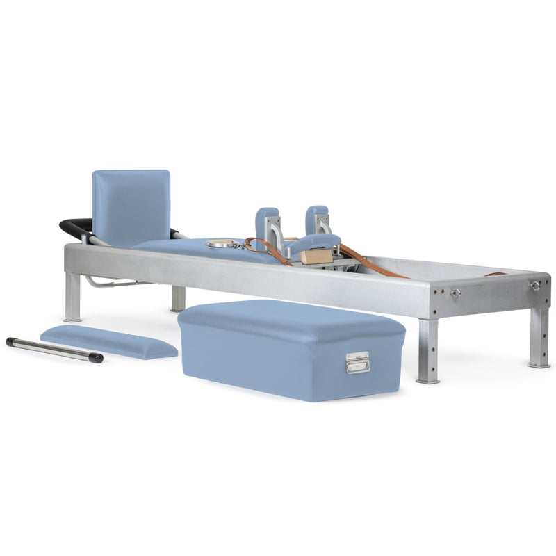 Elina Pilates Classic Aluminium Reformer 86" in ocean blue