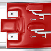 Elina Pilates Classic Aluminium Reformer 86" with Tower in red