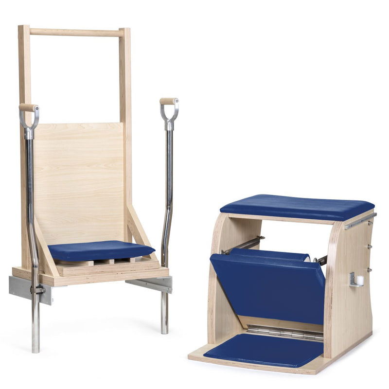 Elina Pilates Classic Combo Chair with Back in blue
