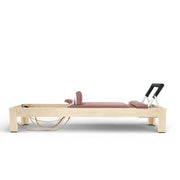 Elina Pilates Classic Natural Wood Reformer in aged rose