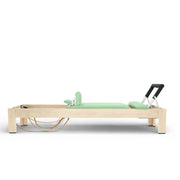 Elina Pilates Classic Natural Wood Reformer in green