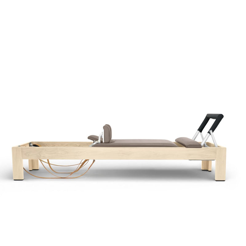 Elina Pilates Classic Natural Wood Reformer in mocha
