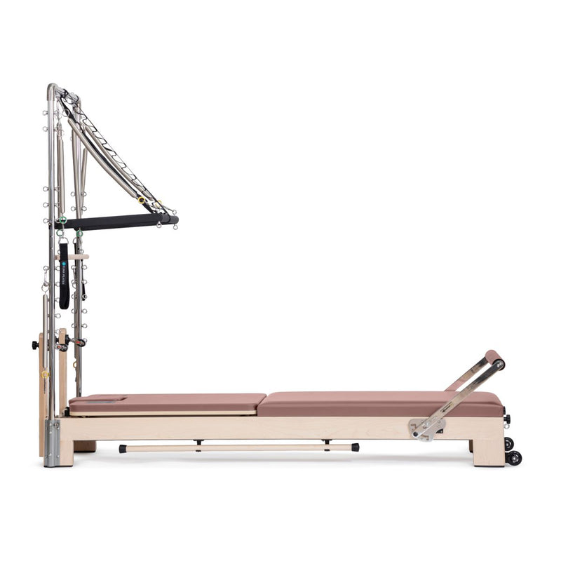 Elina Pilates Lignum Reformer with Tower in aged rose
