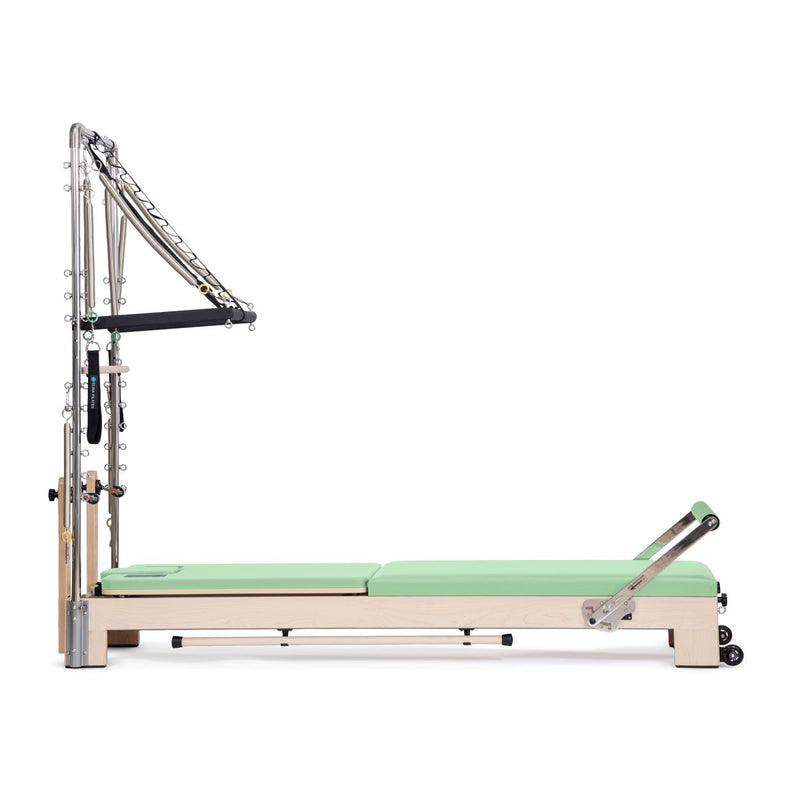 Elina Pilates Lignum Reformer with Tower in green