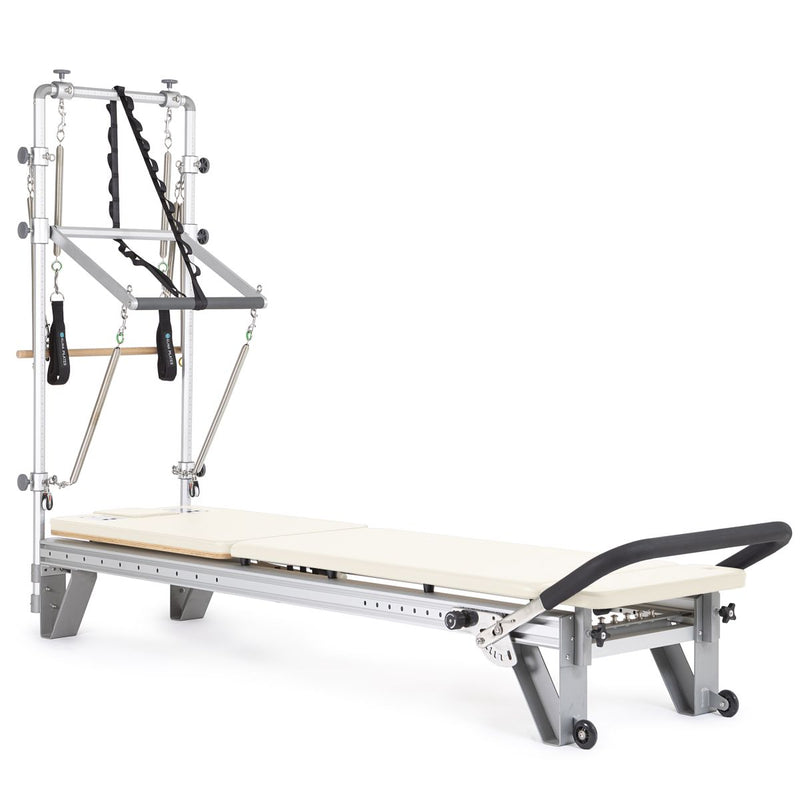 Elina Pilates Mentor Reformer with Tower in ivory