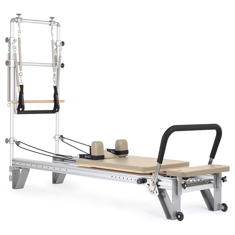 Elina Pilates Mentor Reformer with Tower in light mocha