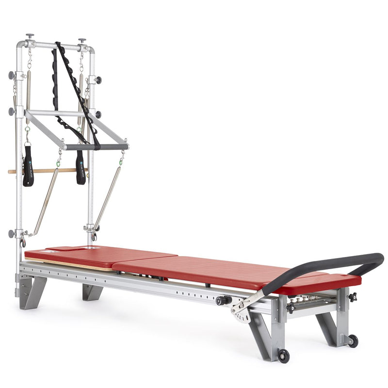 Elina Pilates Mentor Reformer with Tower in red