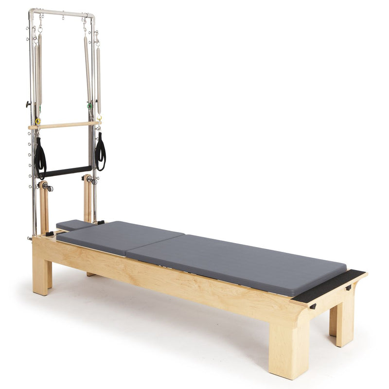 Elina Pilates Physio Wood Reformer with Tower in grey