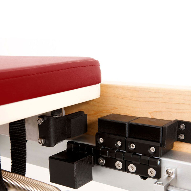 Elina Pilates Wood Reformer Bundle in red