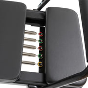 Nubium Black Edition five color-coded springs between the carriage pads