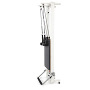 Nubium Reformer stood upright for vertical storage, black
