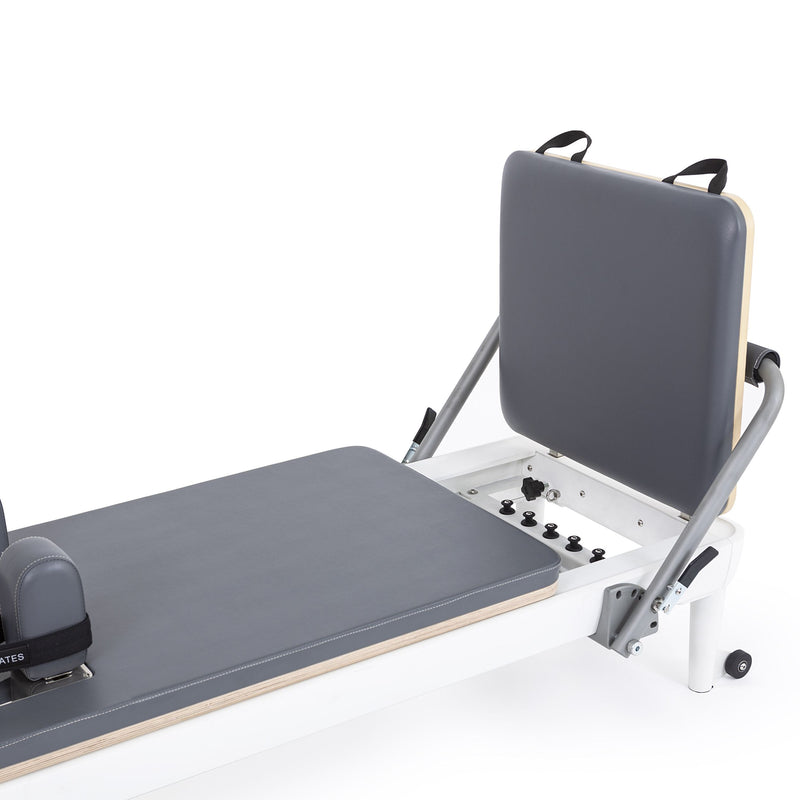 Nubium Reformer with the jump board raised showing the spring pegs, grey