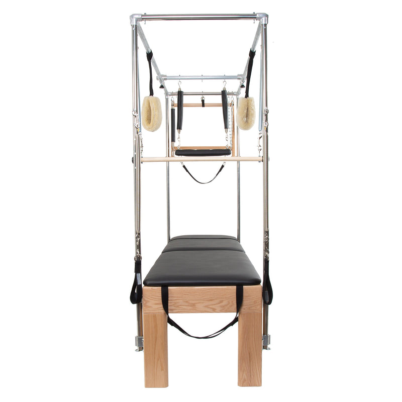 Peak Pilates Artistry Convertible with Rope in beechwood, front view