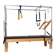 Peak Pilates Artistry Convertible with Rope in beechwood, with twin mats fitted