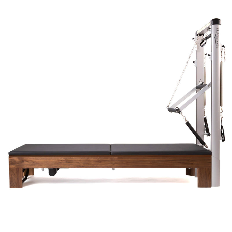 Peak Pilates Artistry FWS with Rope in walnut, side view