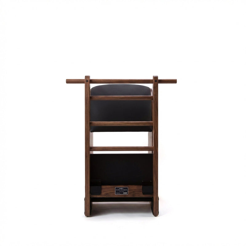 Peak Pilates Artistry High Ladder Barrel in walnut, component detail