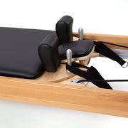 Peak Pilates Artistry Reformer with Rope, three-position headrest detail