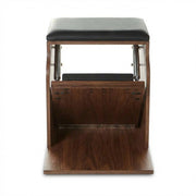 Peak Pilates Artistry Single Pedal Low Chair in walnut, front view