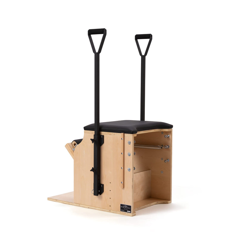 Peak Pilates Artistry Split Pedal Low Chair with Handles & Brackets, studio view