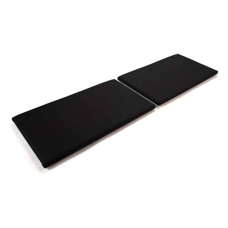 Peak Pilates Artistry Twin Mats in black, the pair laid flat end to end