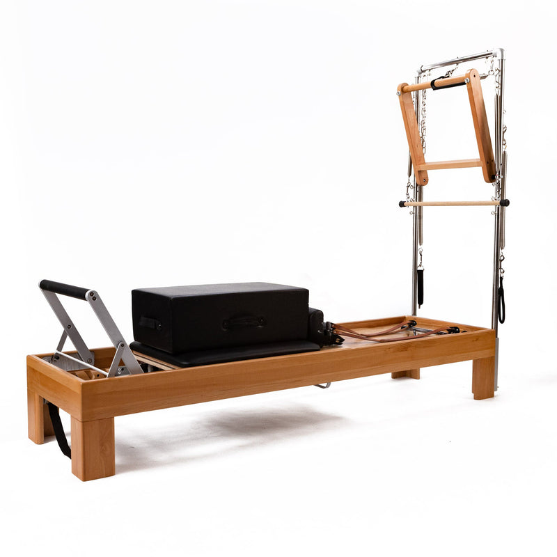 Peak Pilates Artistry TWS with Leather Straps, footplate detail