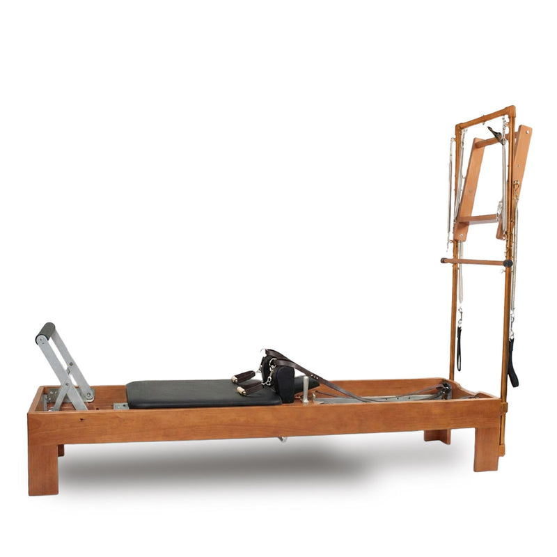 Peak Pilates Artistry TWS with Vegan Straps in beechwood, side view