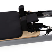 Peak Pilates casa Reformer with Long/Short Box, three-position headrest detail