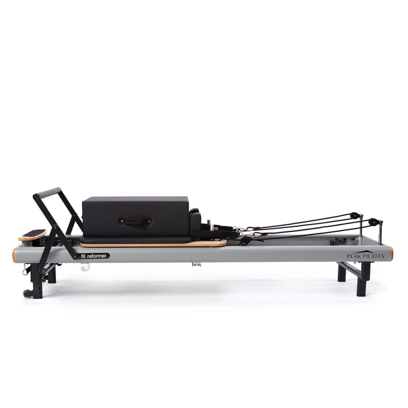 Peak Pilates fit Reformer with Long/Short Box, side view
