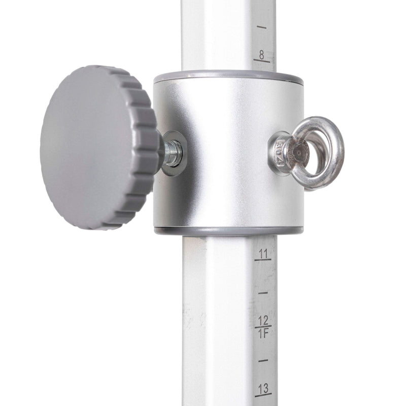 Tower clamp knob with eyelet detail