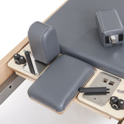 Elite Wood Reformer headrest and shoulder rests, grey